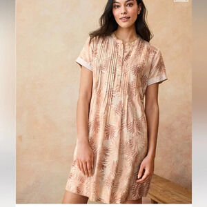 Faherty Gemina Linen Dress with Pockets sustainable beach vacation